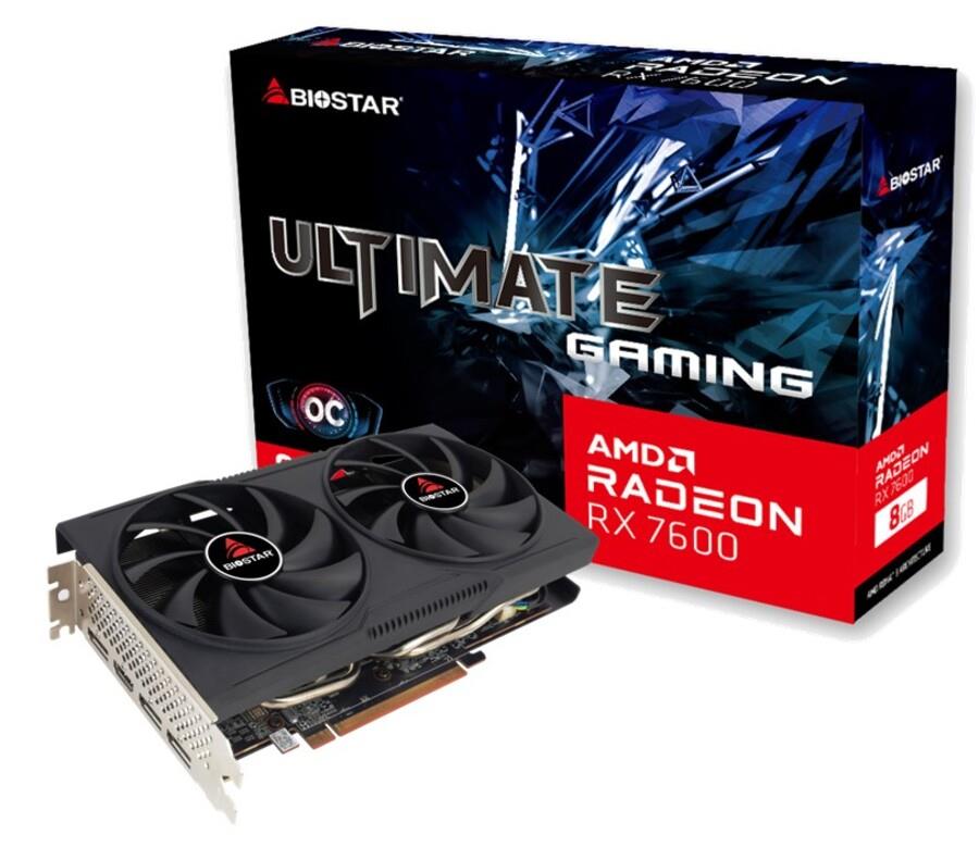 Graphics Card|BIOSTAR|AMD|Radeon RX 7600|2318 MHz|8 GB|GDDR6|128 bit|PCI Express 4.0|Active|VA76S6RM81