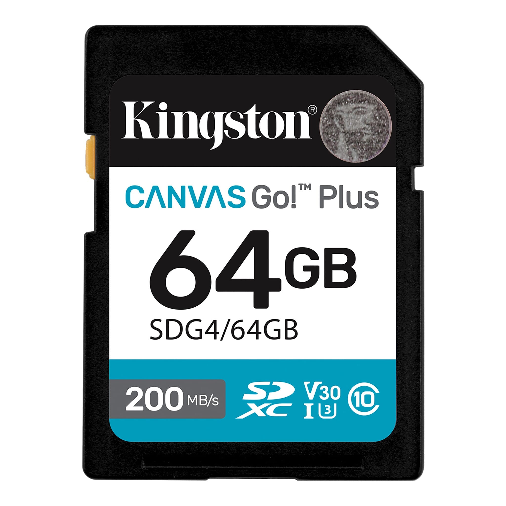 Kingston - Canvas Go! Plus - 64 GB - SD - Flash memory class Class 10, UHS-I, U3, V30