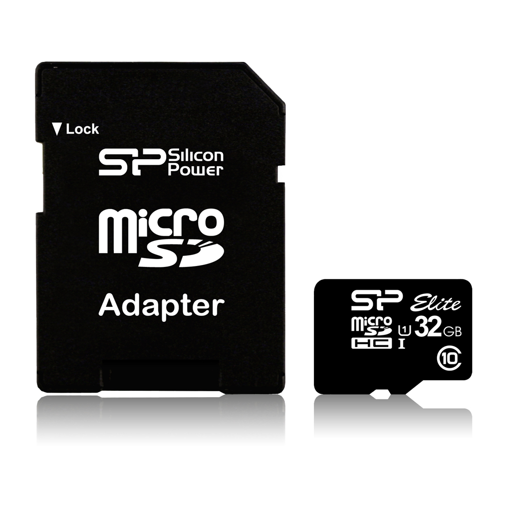 Silicon Power - Elite UHS-I - 16 GB - MicroSDHC - Flash memory class 10 - SD adapter