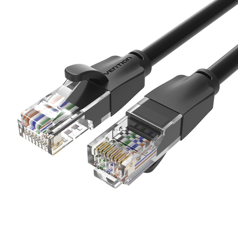 PATCH CABLE CAT.6 UTP/5M BLACK IBEBJ VENTION