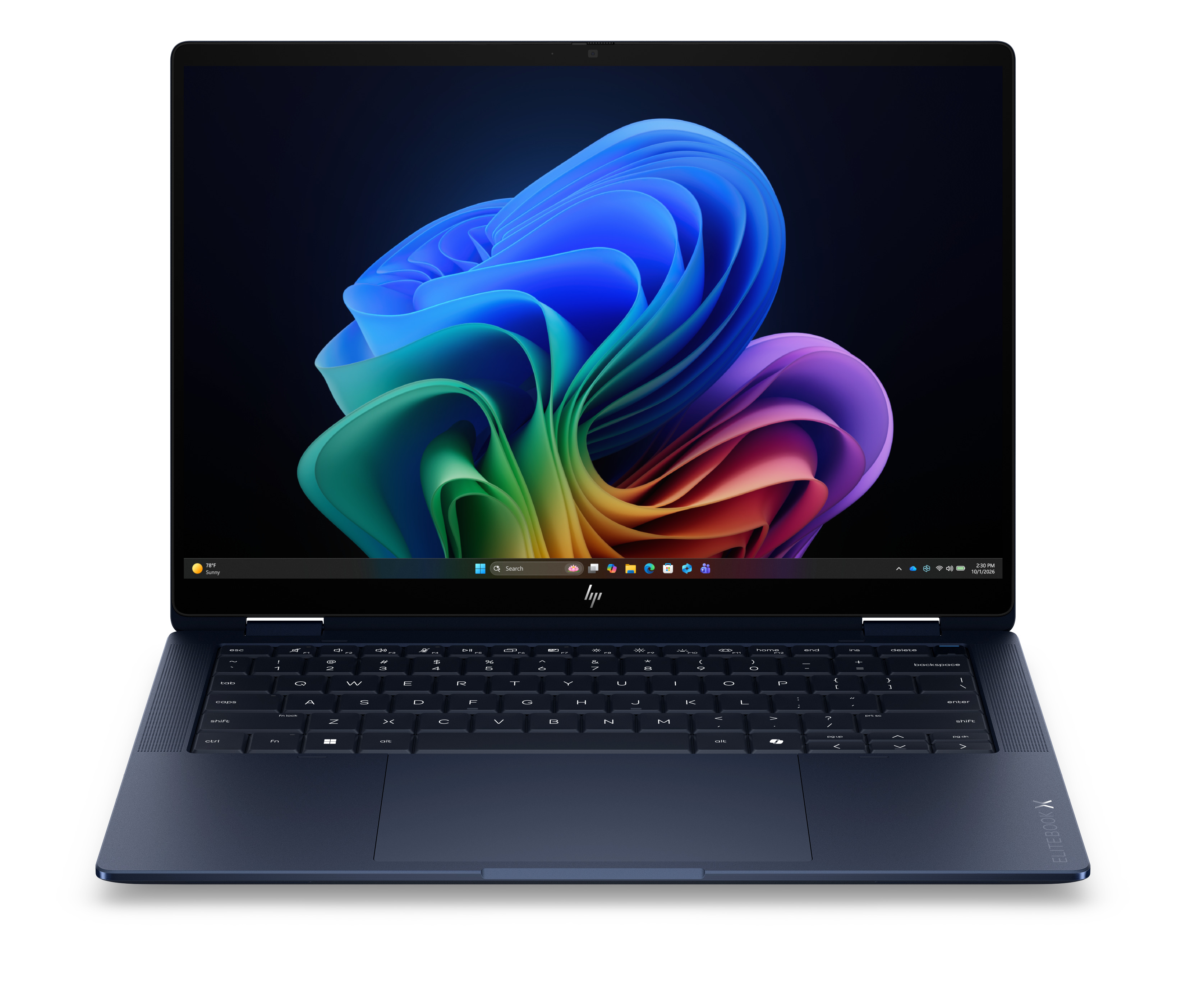 HP EliteBook X Flip G2i 14 - Ultra X7-358H, 32GB, 1TB SSD, 14 3K 500-nit 120Hz OLED Touch AG, 5MP IR cam, 4G/5G Modem, Nordic backlit keyboard, 68Wh, Atmospheric Blue, Win 11 Pro, 3 years