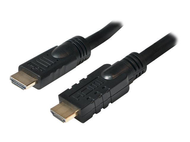 Logilink, CHA0020, 20m, Active, HDMI cable, type A male, - HDMI type A male, black. - Logilink - HDMI to HDMI - 20 m