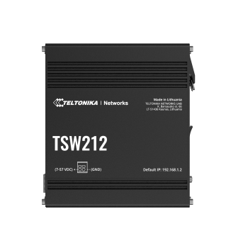 Teltonika - Switch, 8 ports - TSW212 - L2 managed - Wall-mountable - SFP ports quantity 2
