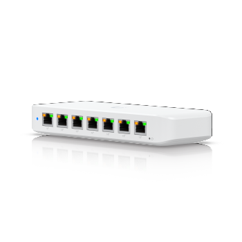 Ubiquiti - Switch - USW-Ultra - Managed L2 - Rackmountable - Gigabit Ethernet (copper) ports quantity 8 - PoE/Poe+ ports quantity 7