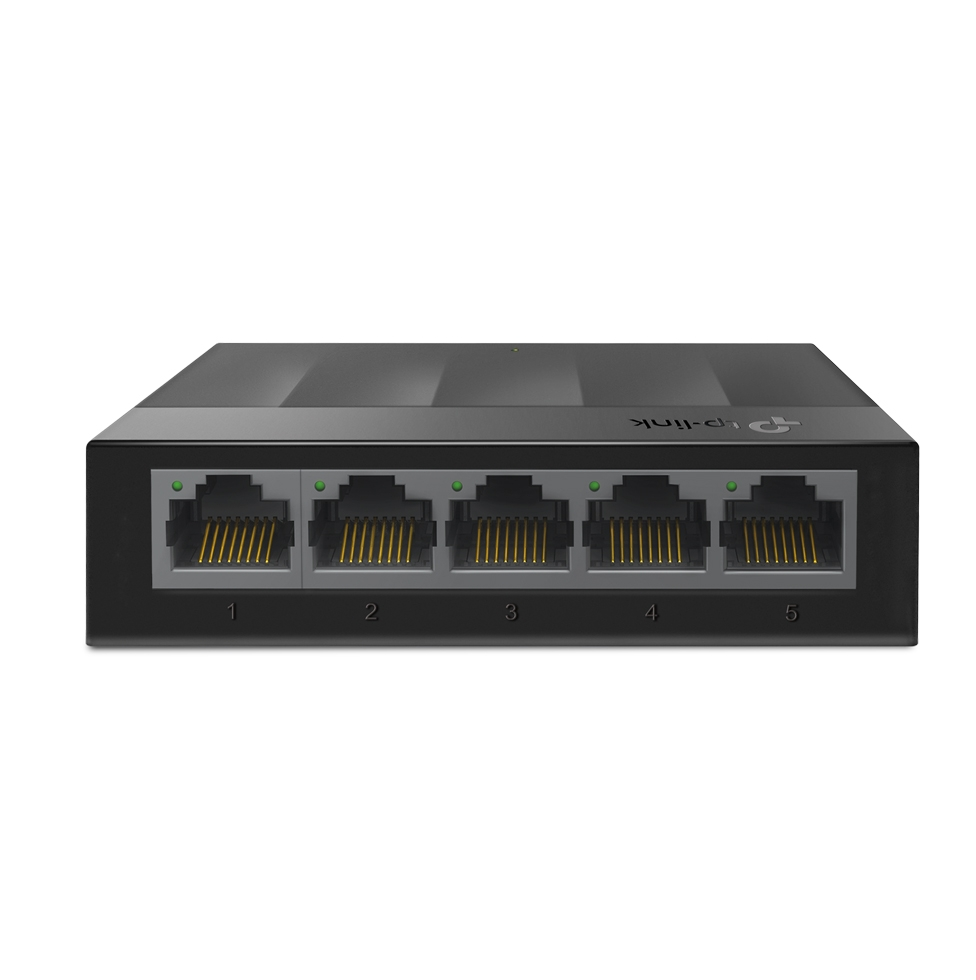 TP-LINK - 5-Port Desktop Switch - LS1005G - Unmanaged - Desktop - Power supply type External
