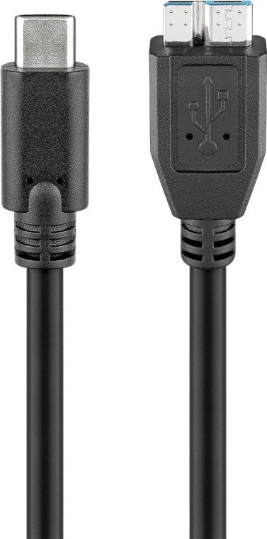 Goobay - Round cable - USB-C to micro-B 3.0 cable - 67995 - USB-C (male)