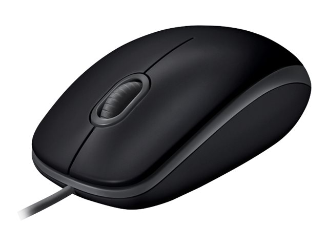 Logitech - Mouse - B110 Silent - Wired - USB - Black