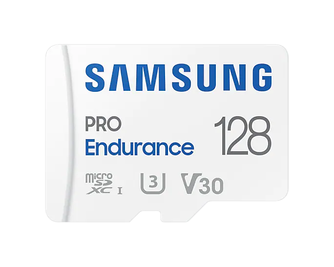 Samsung - PRO Endurance - MB-MJ128KA/EU - 128 GB - MicroSD Memory Card - Flash memory class U3, V30, Class 10 - SD adapter