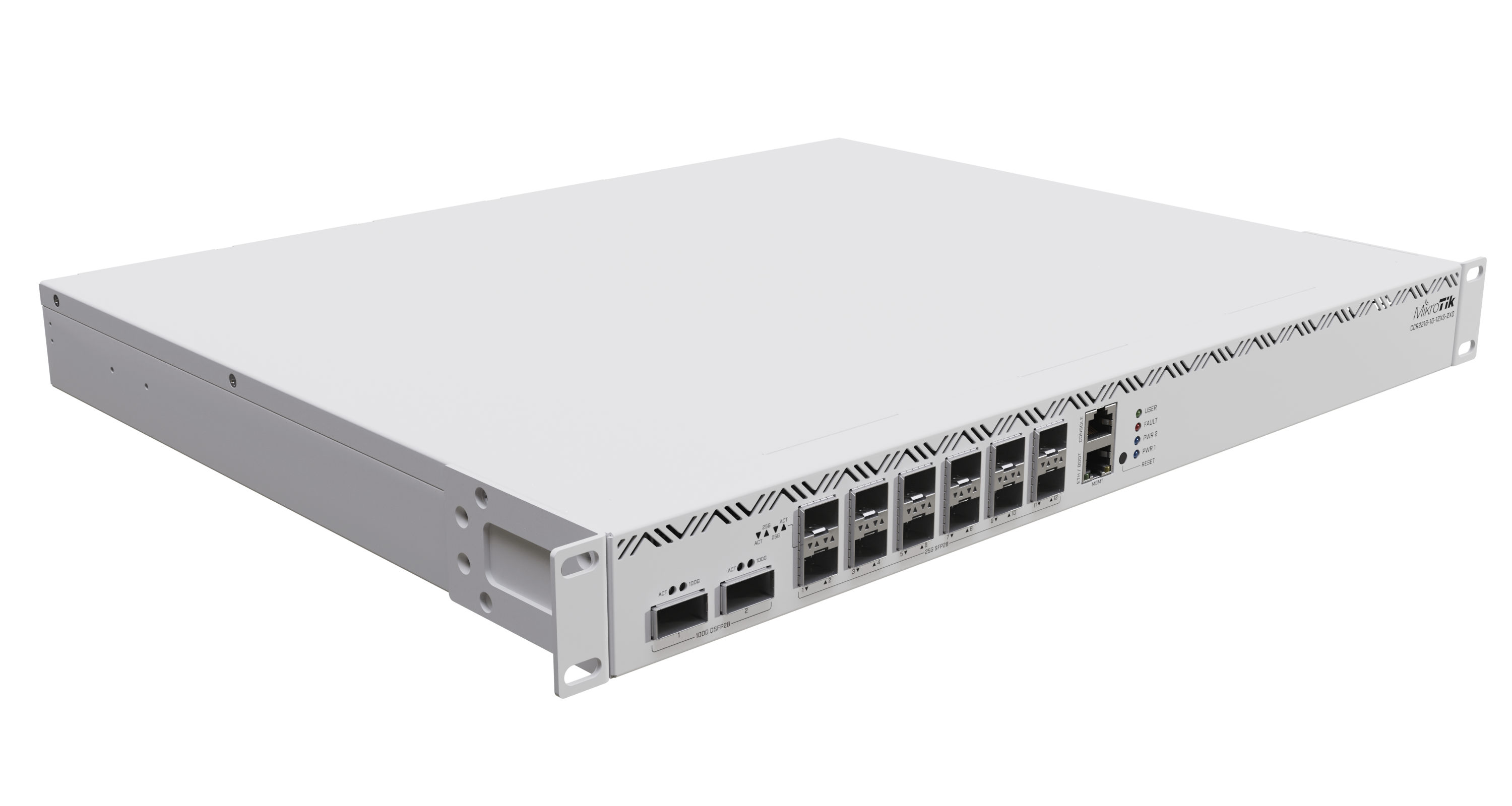 MikroTik - Ethernet Router - CCR2216-1G-12XS-2XQ - 10/100/1000 Mbit/s - Mesh Support No - MU-MiMO No - No mobile broadband