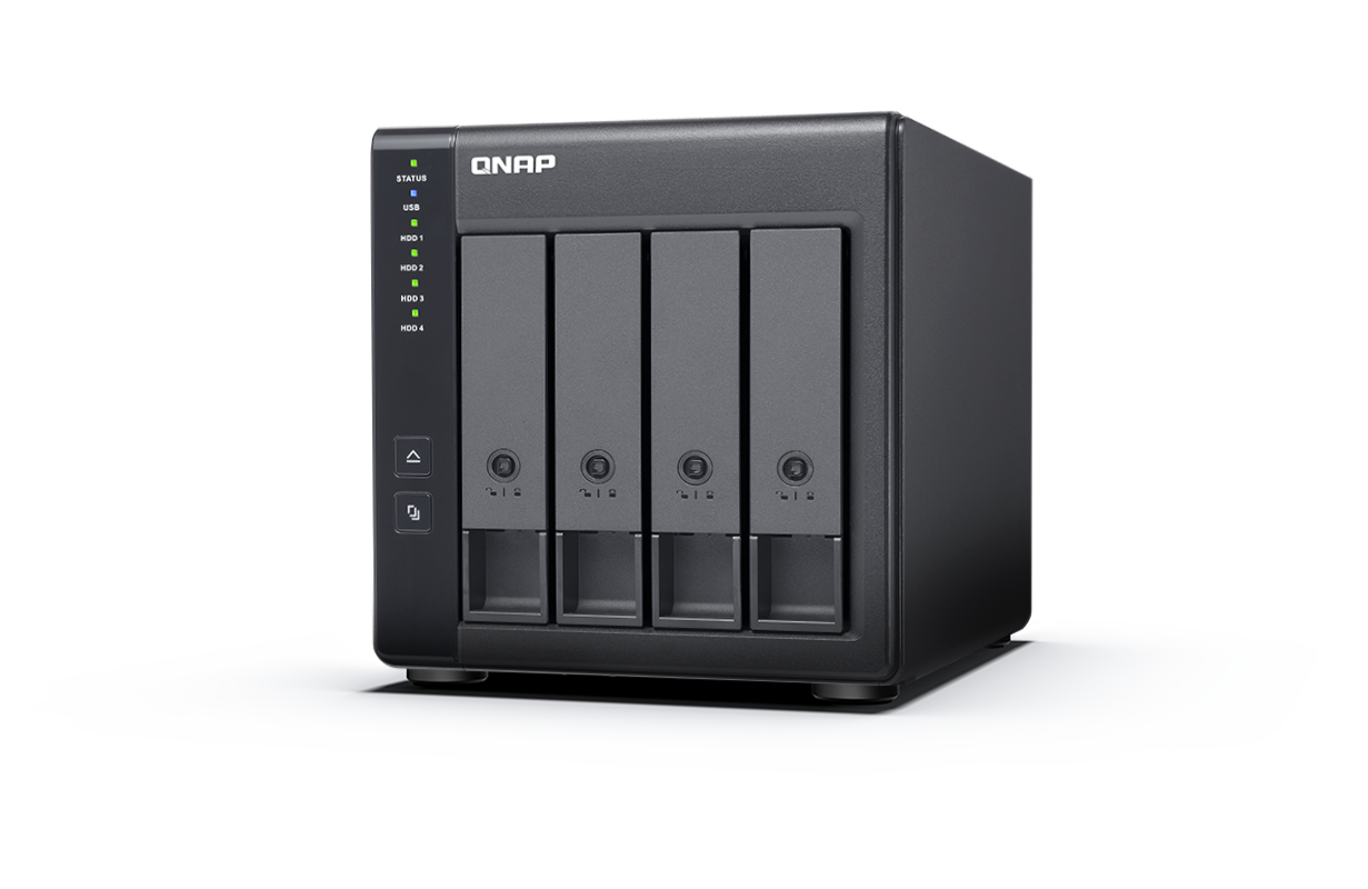 QNAP - 4-Bay - TR-004 - Up to 4 HDD/SSD Hot-Swap - Micro processor with hardware RAID