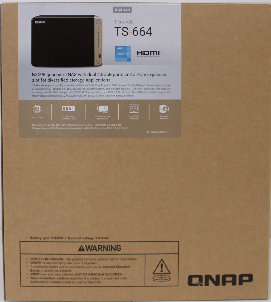 SALE OUT. QNAP - 6-Bay desktop NAS - TS-664-8G - Intel Celeron - N5095 4-core - Processor frequency 2.9 GHz - 8 GB - DDR4 - DEMO (SCRATCHED)