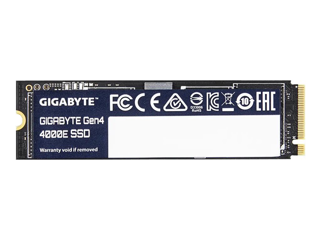 Gigabyte SSD - G440E500G - 500 GB - Solid-state drive interface PCI Express 4.0x4, NVMe 1.4 - Read speed 3600 MB/s - Write speed 3000 MB/s
