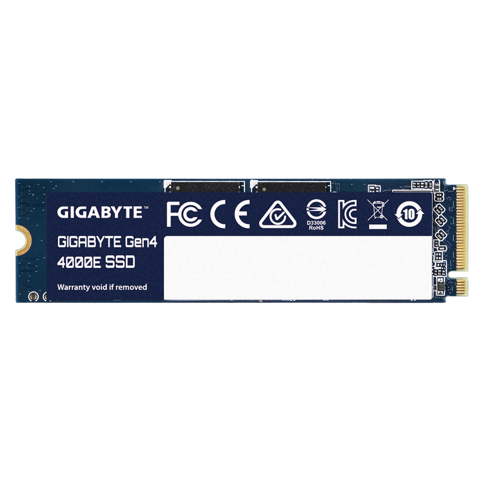 Gigabyte SSD - G440E250G - 250 GB - SSD form factor M.2 2280 - Solid-state drive interface PCIe 4.0 x4, NVMe 1.4 - Read speed 3500 MB/s - Write speed 1800 MB/s