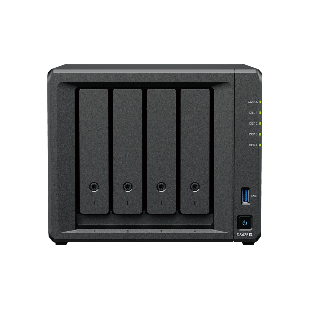 Synology DiskStation - DS425+ - Intel Celeron - J4125 - Processor frequency 2.0 GHz - 2 GB - DDR4 - Black