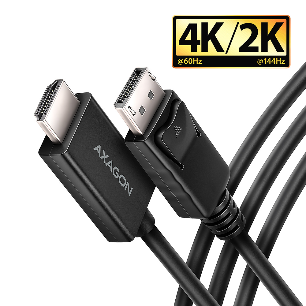 AXAGON Active cable RVD-HI20C2 - DisplayPort to HDMI - 1.8 m