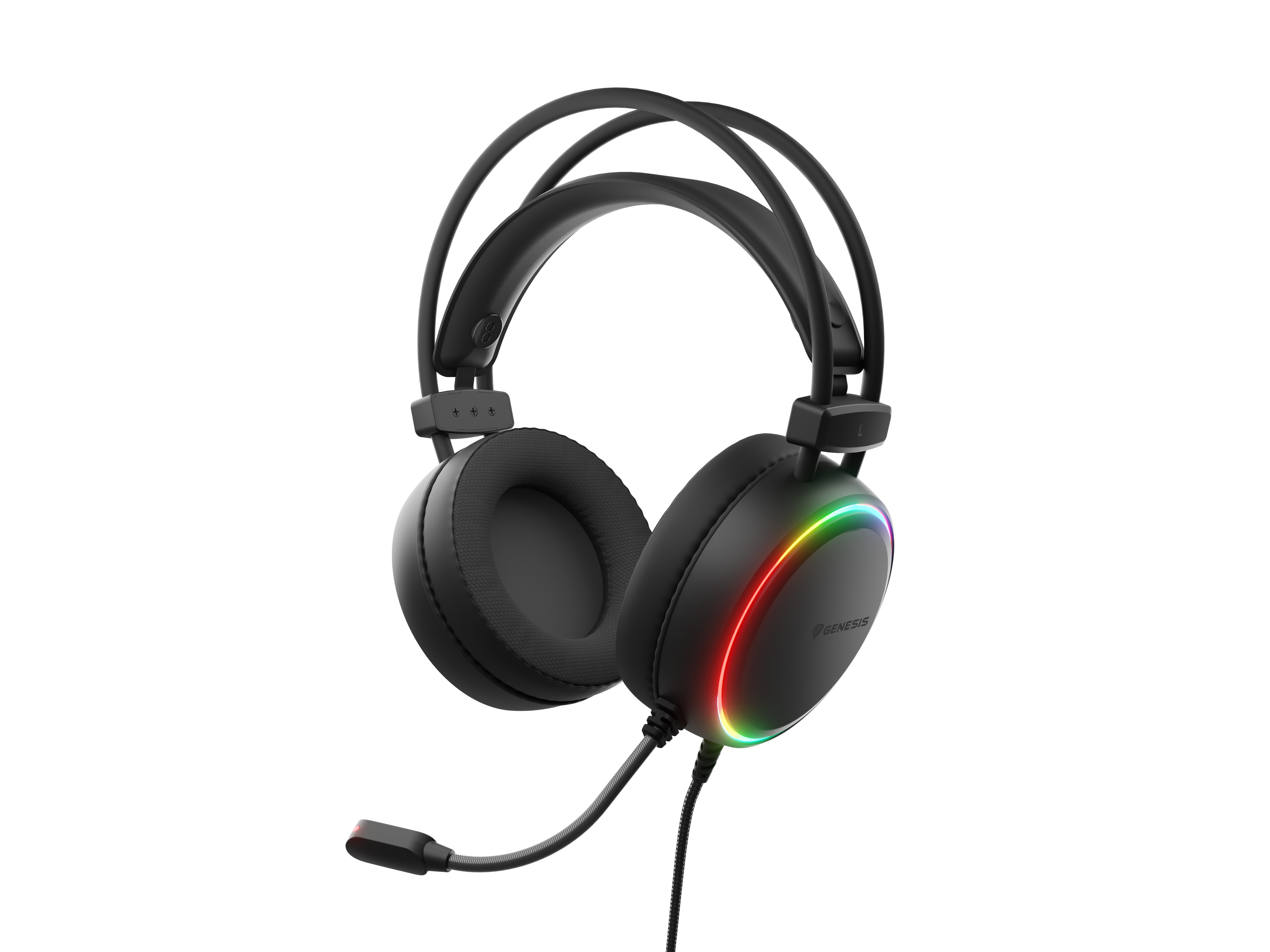Genesis Gaming Headset - Neon 613 G2 - Wired - Over-ear - Microphone - Black
