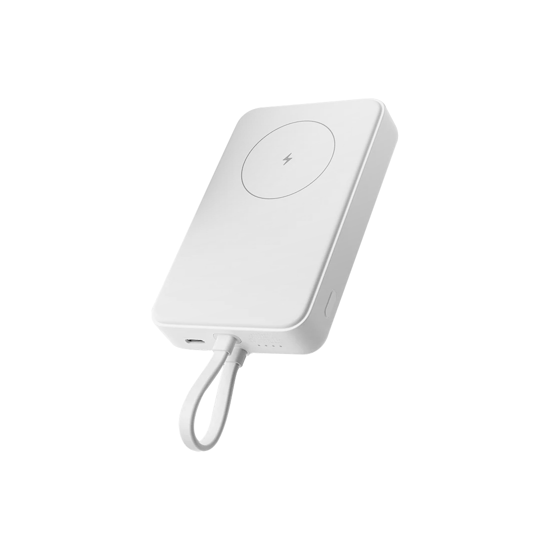 Xiaomi 33W Magnetic Power Bank 10000mAh (Integrated Cable) - 10000 mAh - White