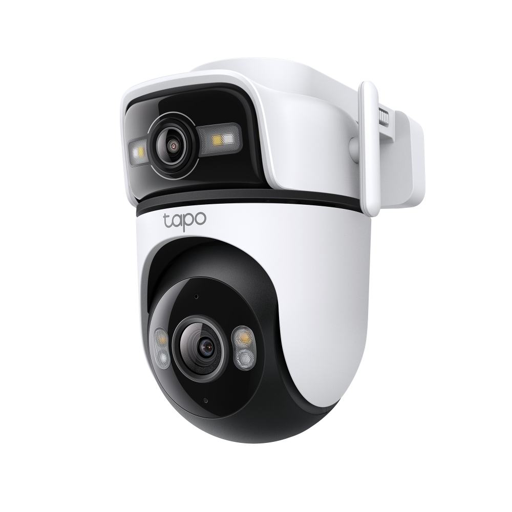 TP-LINK - Dual Lens Security Wi-Fi Camera - Tapo C545D - Dome - 3 MP - 6mm - IP66 - H.264 - MicroSD, up to 512 GB