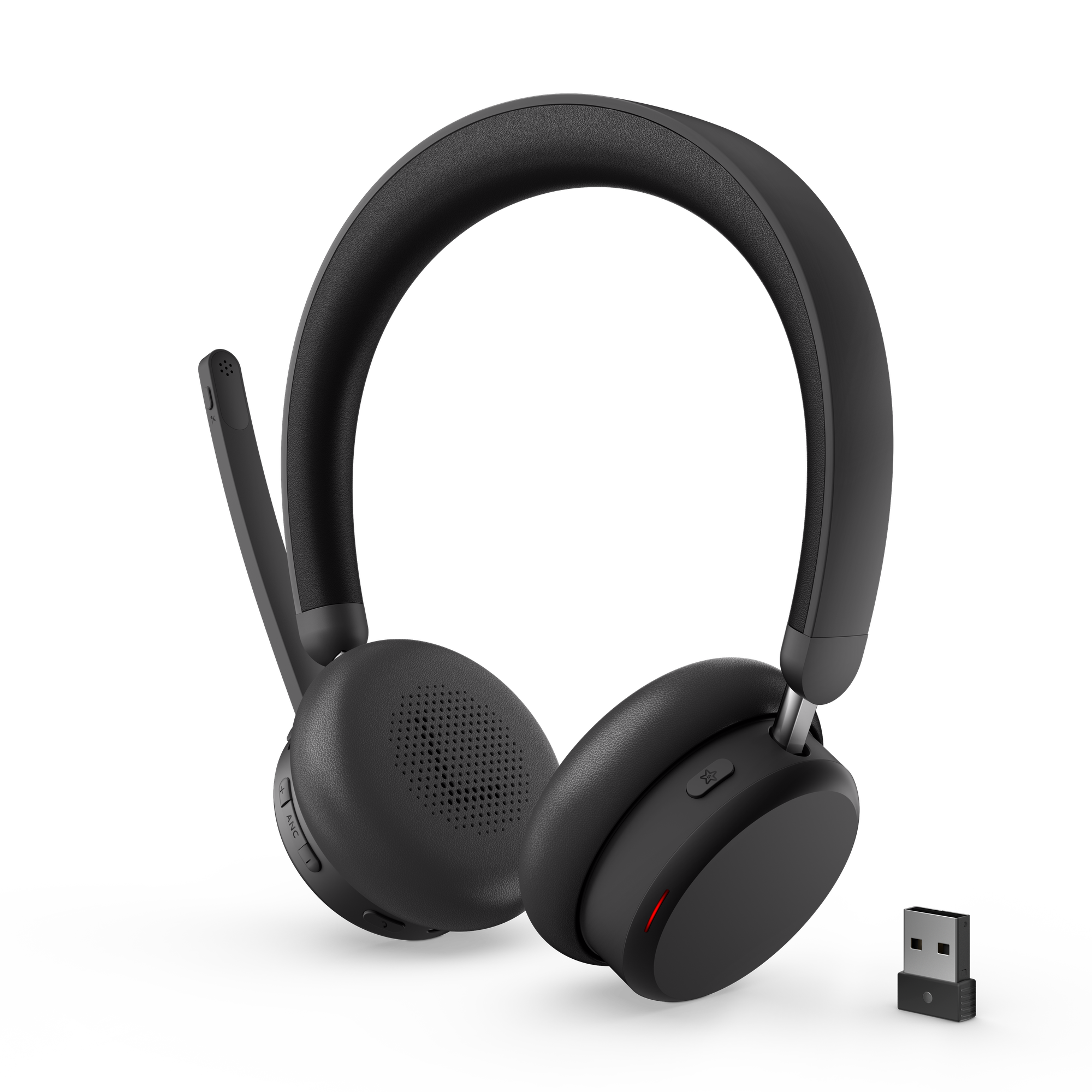 Lenovo Dual-Mode Wireless ANC Headset 6550 (USB-A, Teams) - 4XD1S19777 - Built-in microphone - Bluetooth - Black
