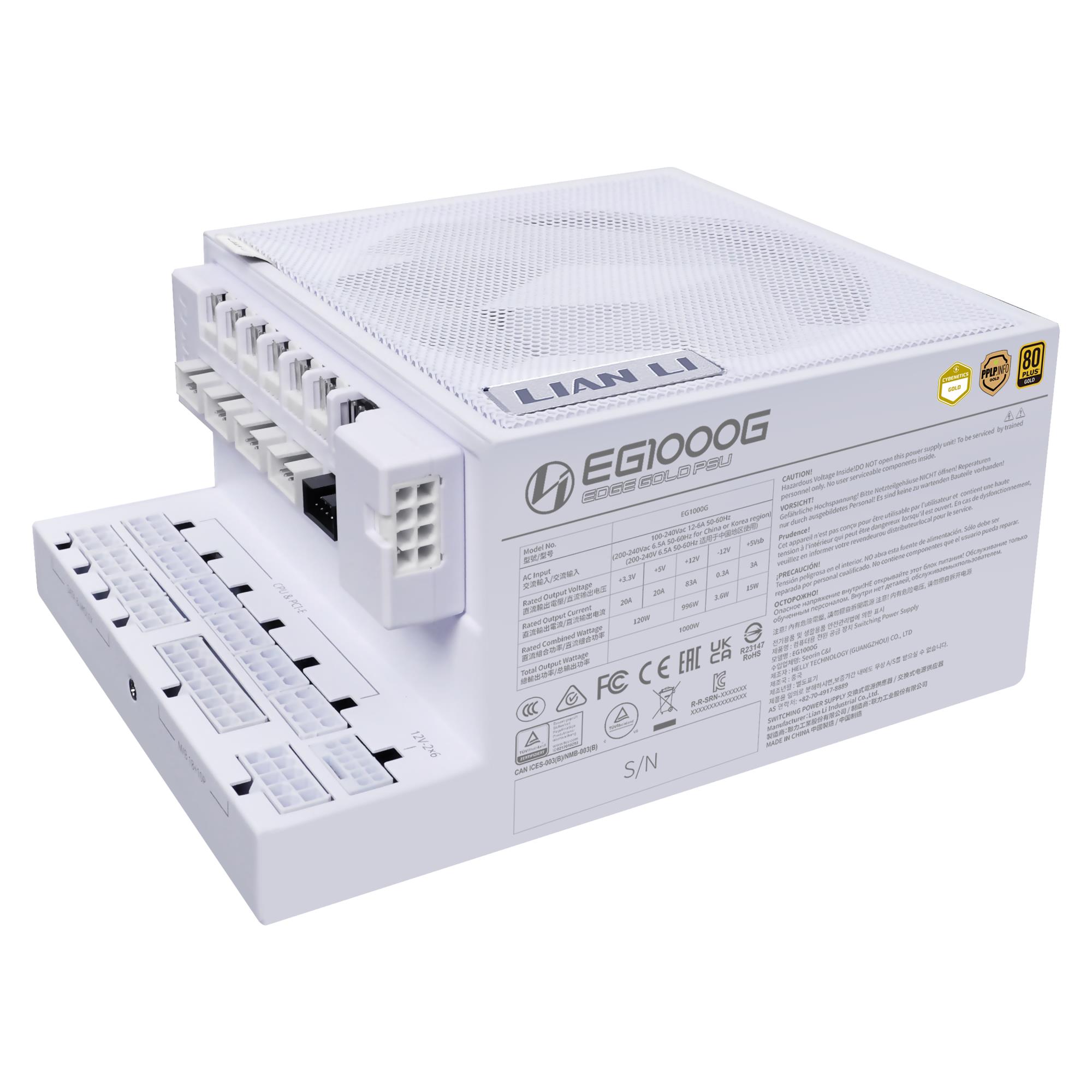 Power Supply|LIAN LI|EDGE GOLD 1000|ATX|PC|100 - 240 V|1000 W|G9P.EG1000G.WH00.EU