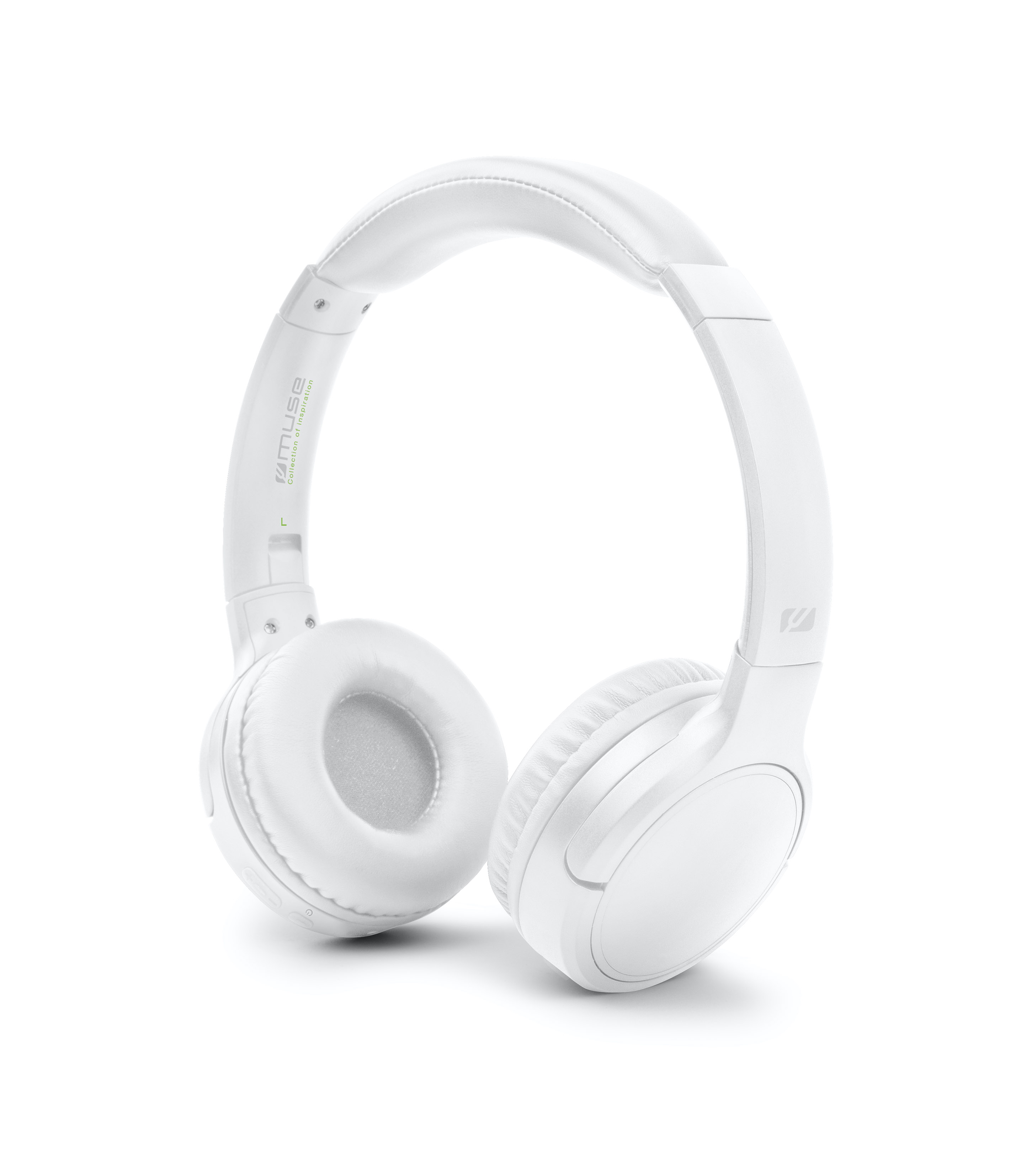 Muse - Stereo Headphones - M-272 BTW - Wireless/Wired - On-Ear - White - Noise canceling
