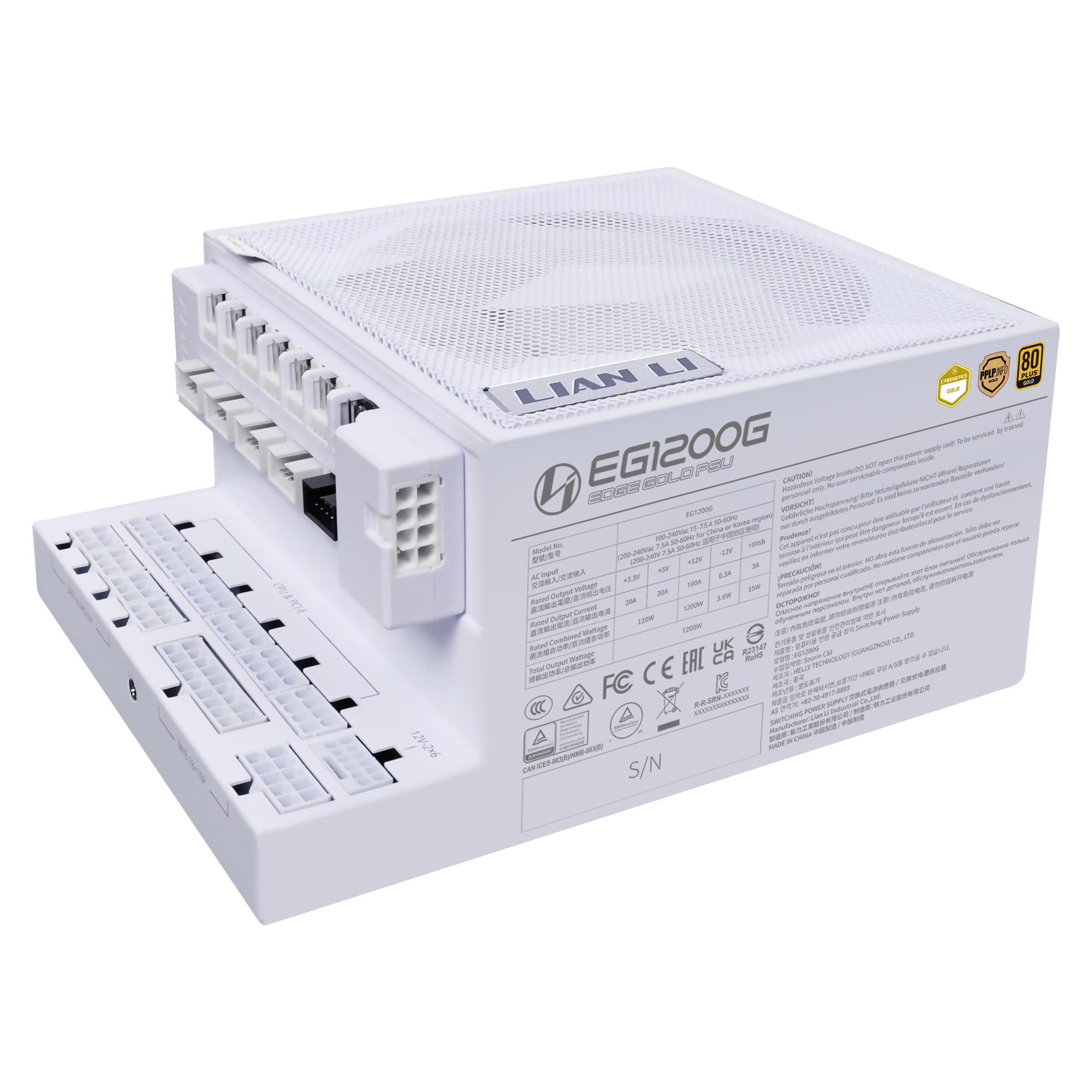 Power Supply|LIAN LI|EDGE GOLD 1200|SFX|PC|100 - 240 V|1200 W|G9P.EG1200G.WH00.EU