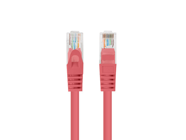 Lanberg Patchcord CAT.5E UTP 1M fluke passed 10-pack, Red - PCU5-20CC-0100-R