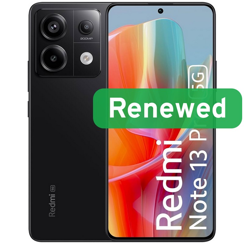 Xiaomi Renewed - Grade A - Redmi Note 13 Pro 5G - 256 GB - Midnight Black - 5G - O