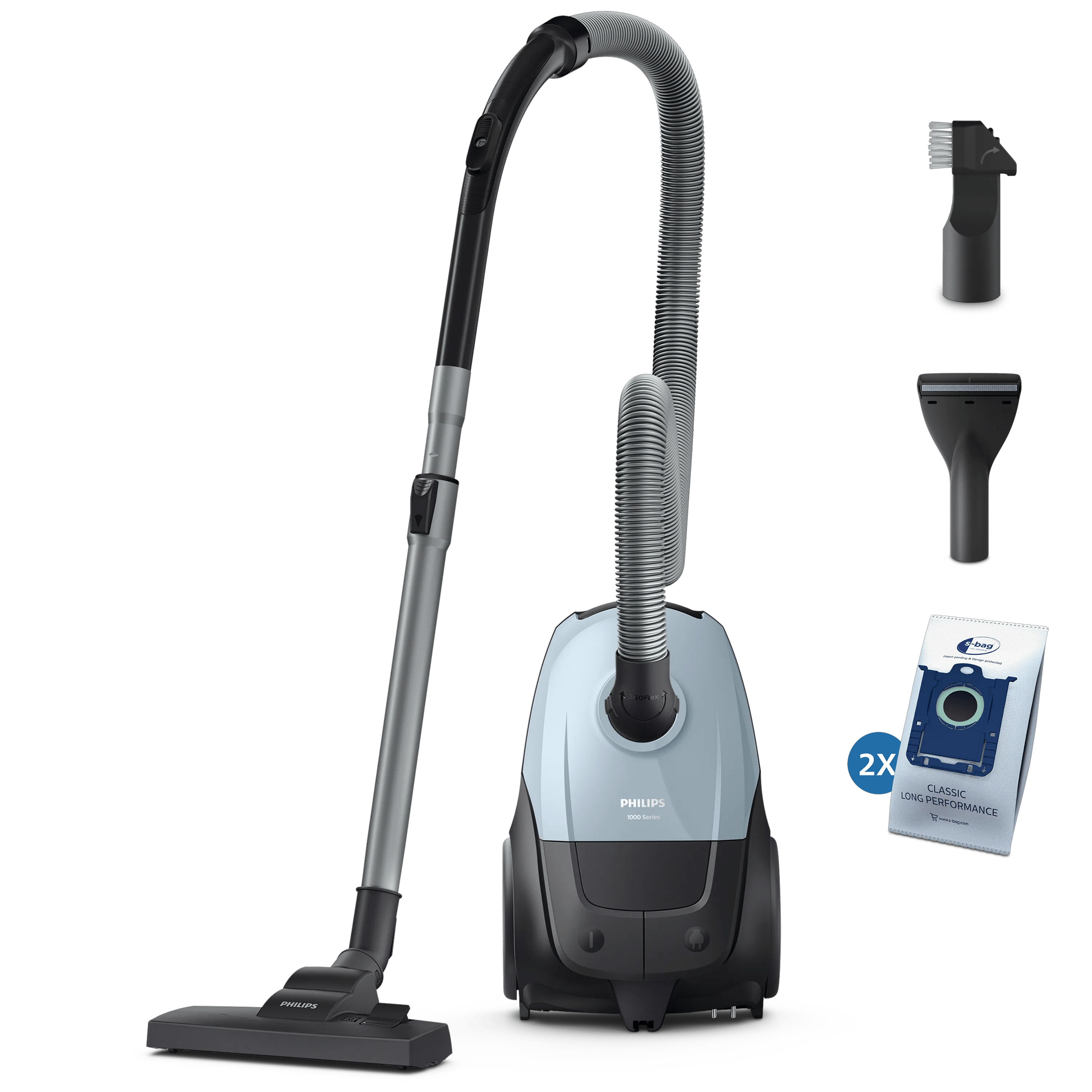 Vacuum Cleaner|PHILIPS|Input power 800 W|Dust capacity 3 L|Cylinder vacuum|Cleaning type Dry|Dust container Dust bag|Colour Blue|XD1142/10
