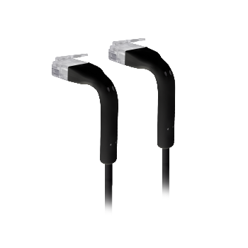 Ubiquiti U-Cable-Patch-2M-RJ45-BK Ultra-thin patch cable with bendable boots designed for installation flexibility