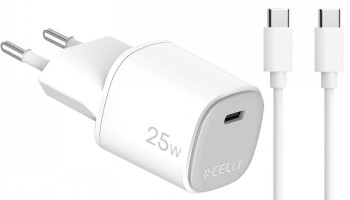 CELLY UP TC 1 USB-C 25W + C TO C CABLE