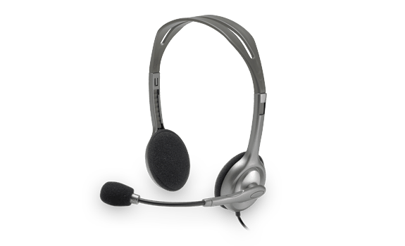 Logitech - Stereo headset - H111 - Built-in microphone - 3.5 mm - Grey