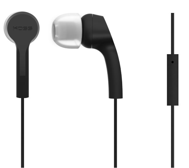 Koss - Headphones - KEB9iK - Wired - In-ear - Microphone - Black