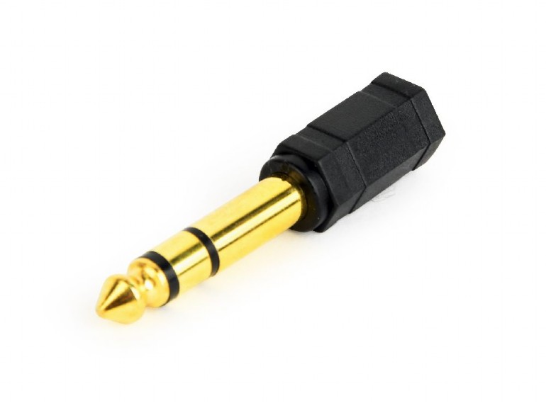 Cablexpert - 6.35 mm to 3.5 mm stereo audio adapter plug - A-6.35M-3.5F - 6.35 mm (M) - 3.5 mm (F)