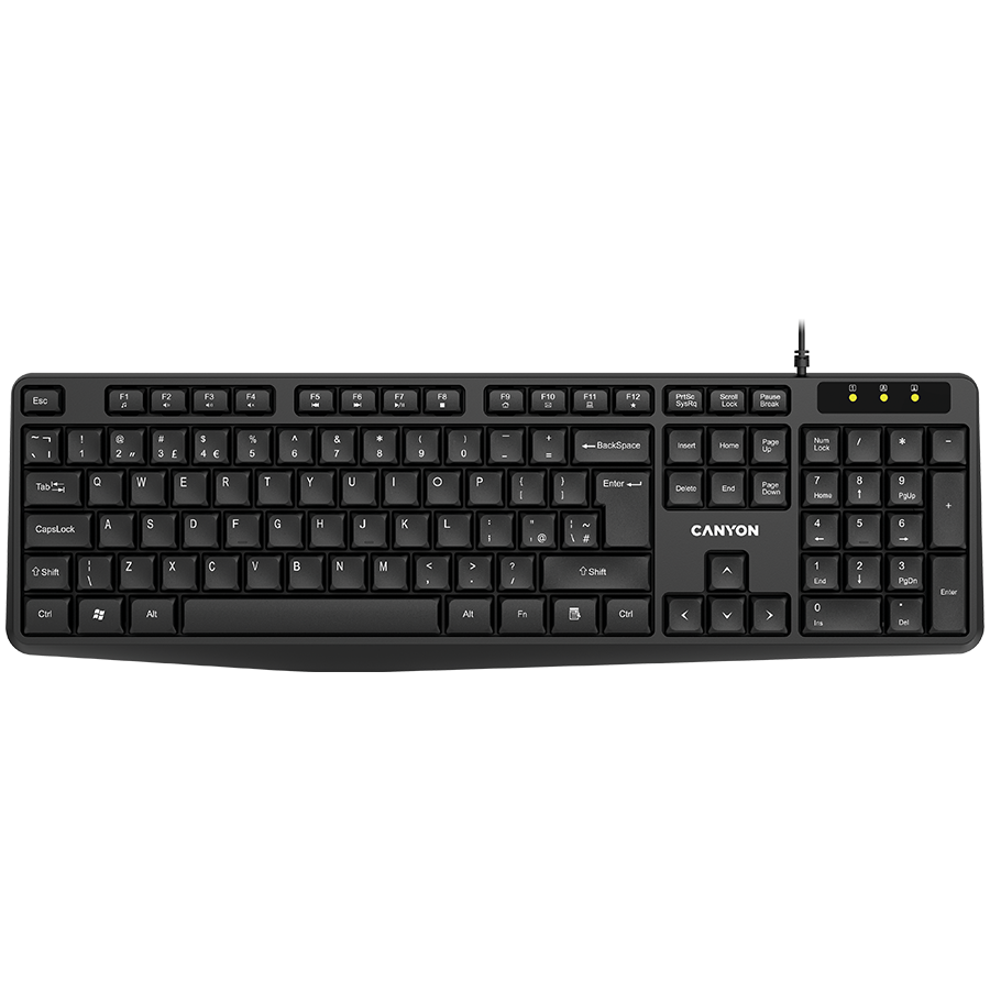 CANYON keyboard KB-1 UK Wired Black