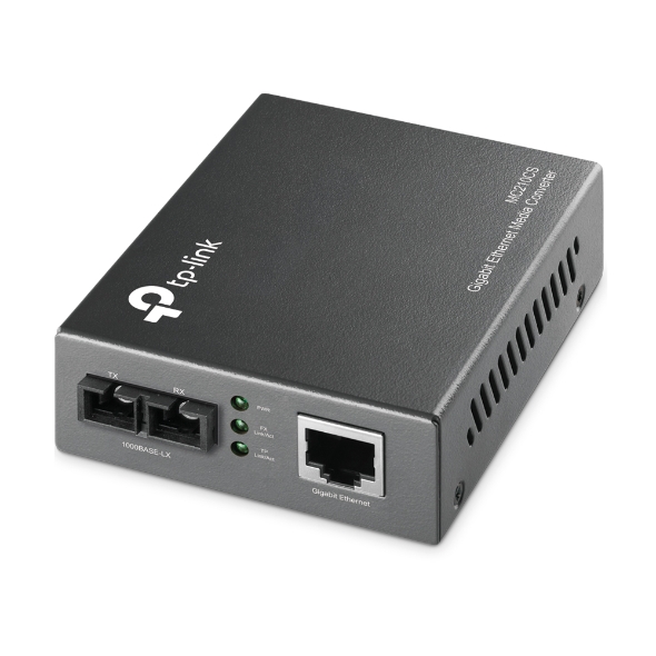 TP-LINK - Gigabit Single-Mode Media Converter - MC210CS