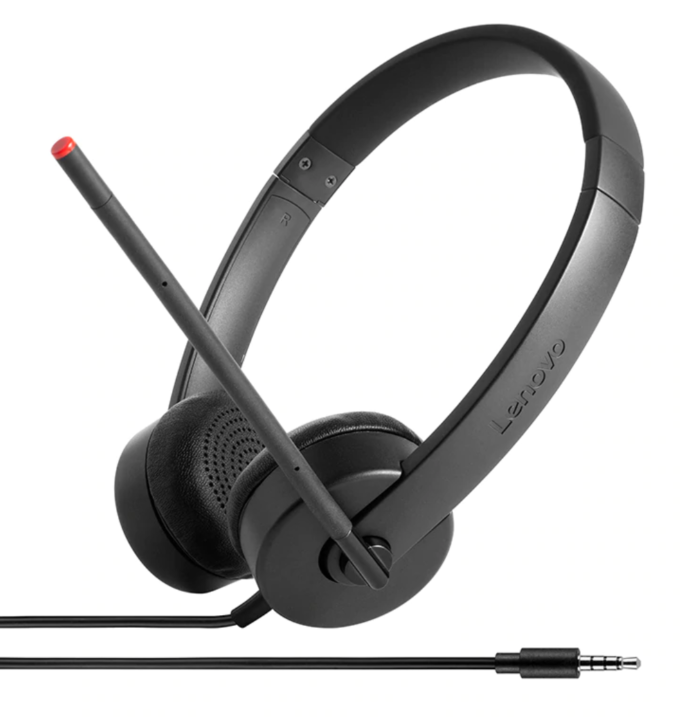 Lenovo - Essential Stereo Analog Headset - Essential Stereo - 3.5 mm