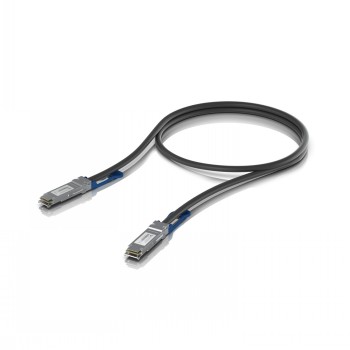 Ubiquiti UACC-DAC-QSFP28-0.5M QSFP28 direct attach cable with a 100 Gbps max data rate, Compatible with QSFP28 and QSFP+ interfaces