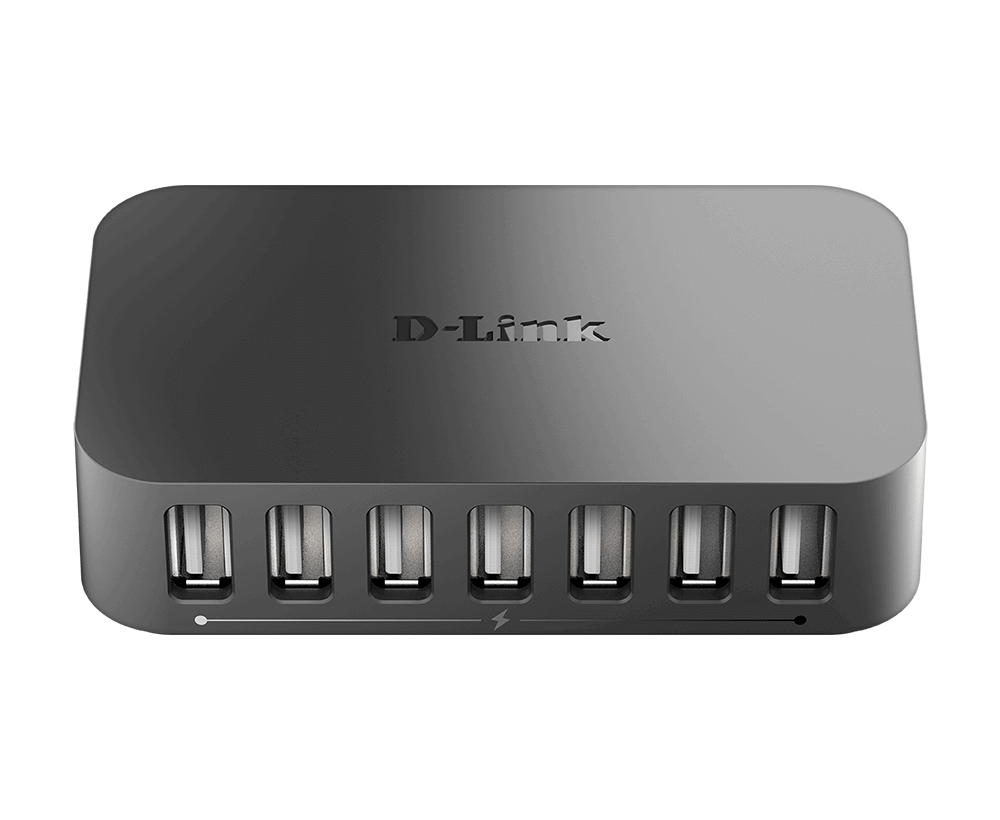 D-Link - 7-Port USB 2.0 Hub - DUB-H7/E - USB Hub