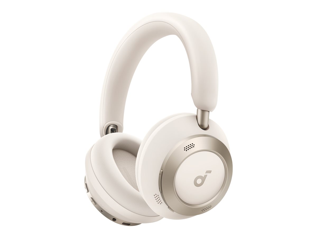 Anker Soundcore - Foldable Headphones - Space One Pro - Bluetooth - Over-ear - Microphone - Cream White