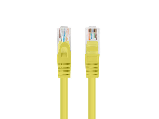 Lanberg Patchcord CAT.5E UTP 2M fluke passed 10-pack, Yellow - PCU5-20CC-0200-Y