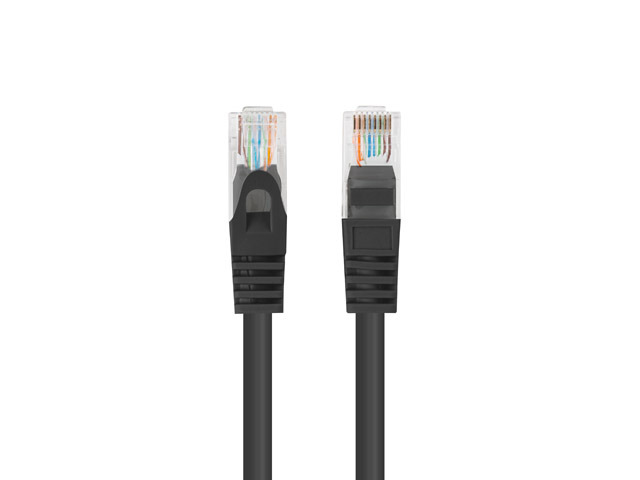 Lanberg Patchcord CAT.6 UTP 1.5M fluke passed 10-pack, Black - PCU6-20CC-0150-BK