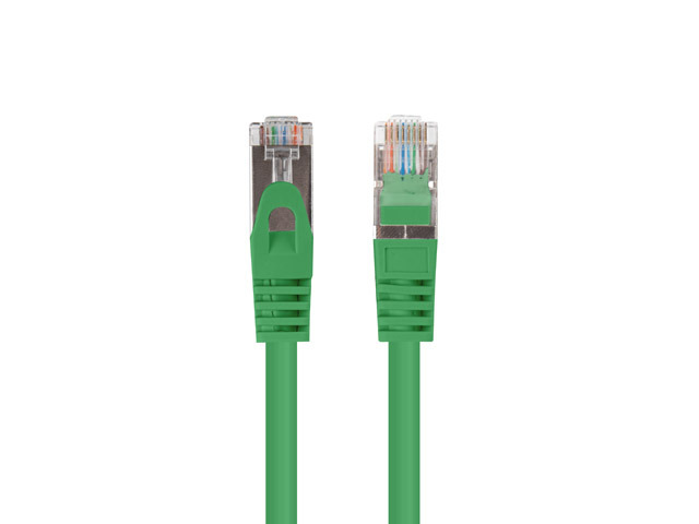 Lanberg Patchcord CAT.6 FTP 0.25M fluke passed 10-pack, Green - PCF6-20CC-0025-G