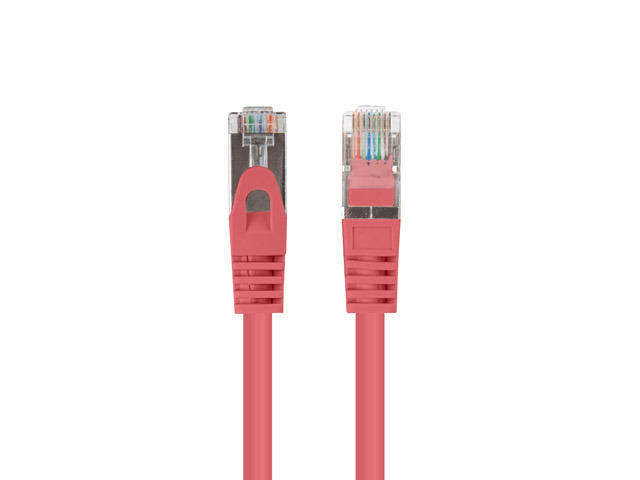 Lanberg Patchcord CAT.6 FTP 1M fluke passed 10-pack, Red - PCF6-20CC-0100-R