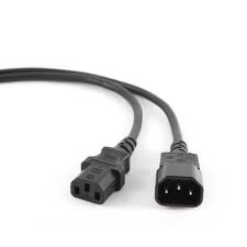 Cablexpert - PC-189 - Black - C14 coupler - C14 coupler