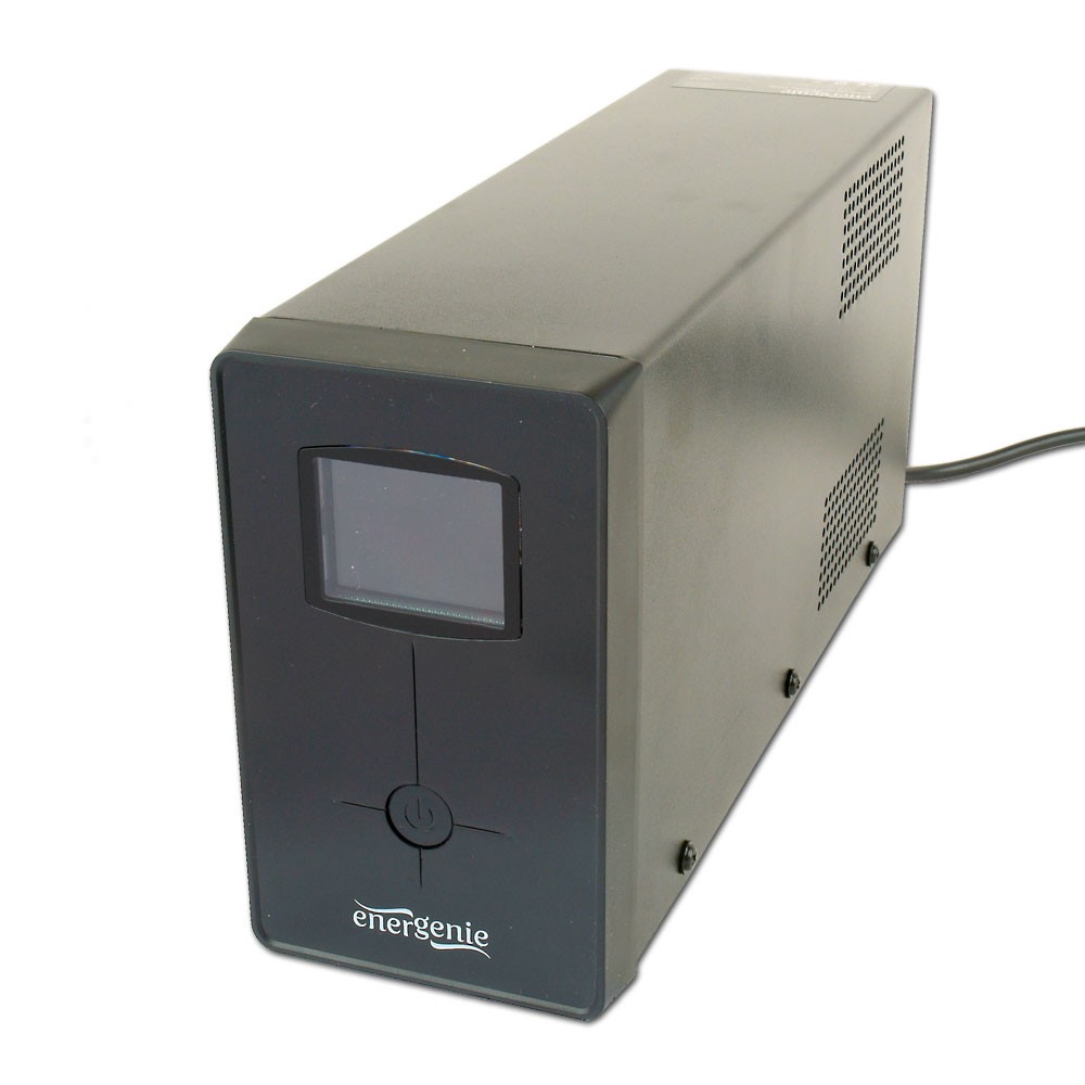 EnerGenie - UPS with USB and LCD display, Black - 850 VA - 220 V