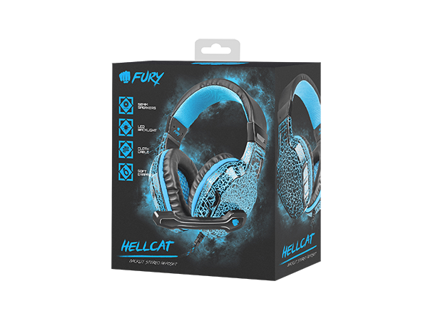 Fury - Wired - On-Ear - Gaming Headset - NFU-0863	Hellcat