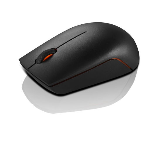 Lenovo - Wireless Compact Mouse - 300 - Optical Mouse - 2.4 GHz Wireless via Nano USB - Black - 1 year(s)
