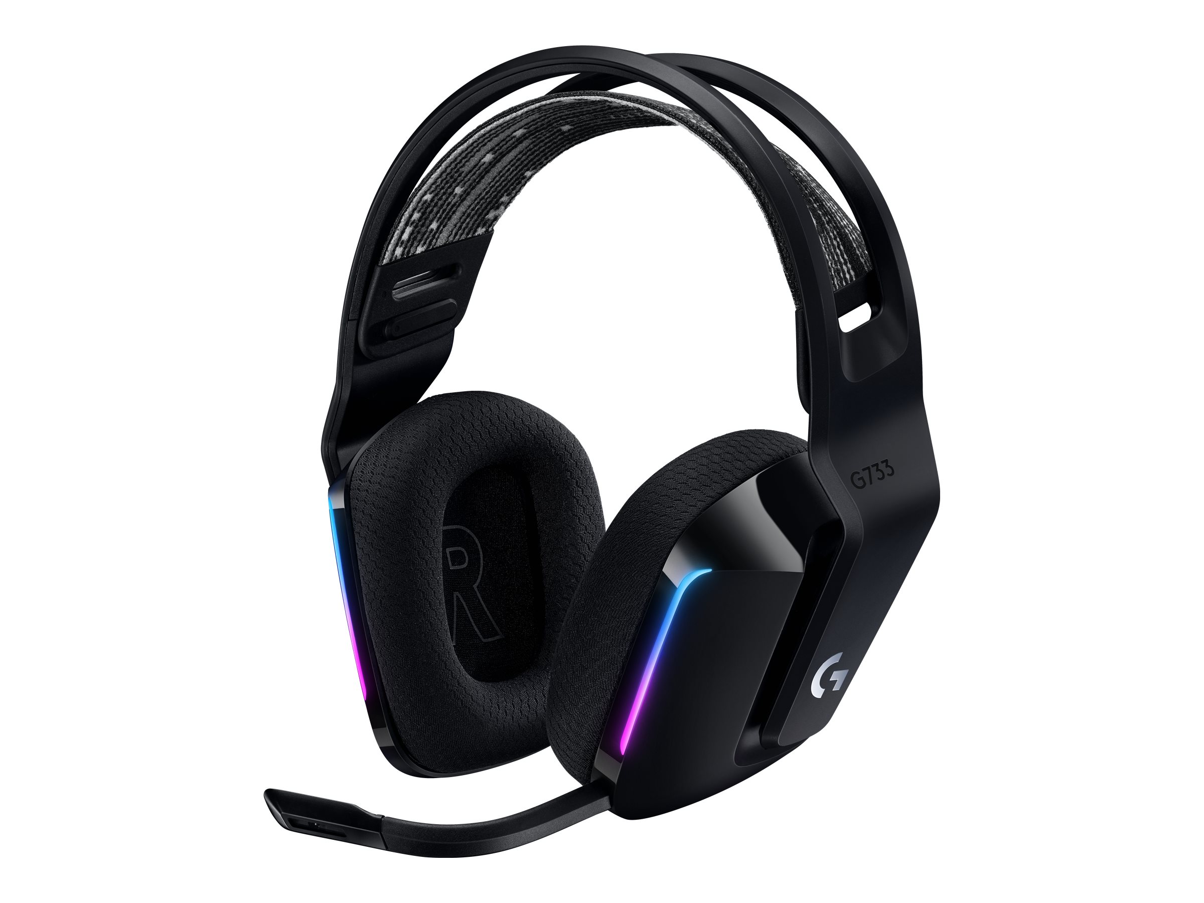 Logitech - Gaming Headset - G G733 - Wireless - Over-Ear - Black - Noise canceling