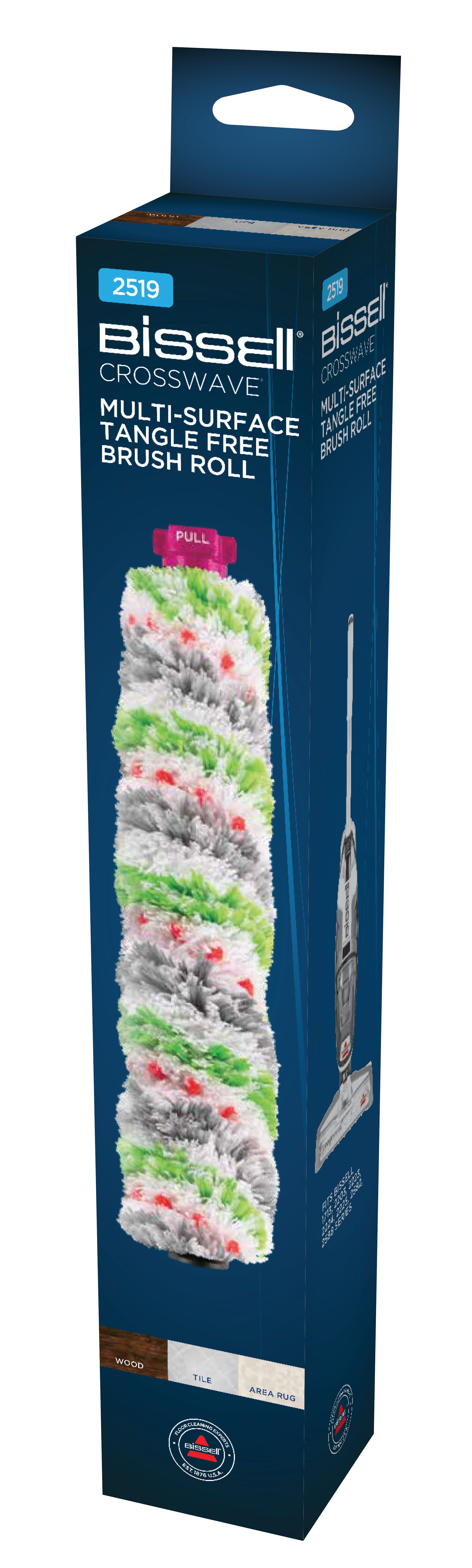 Bissell - Multi-Surface Tangle Free Pet Brush Roll for CrossWave, Stick Vacuum Accessories - No ml - 1 pc(s)